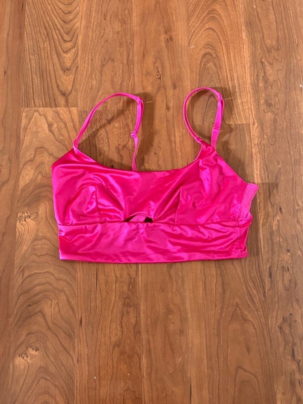 NEW Auden Hot Pink Satin Bralette